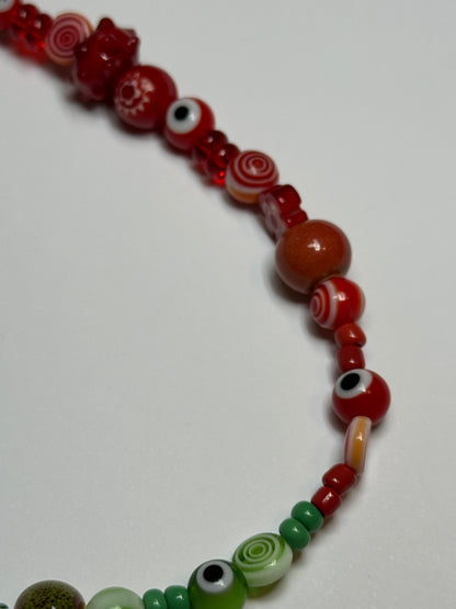 1 OF 1 RED & GREEN